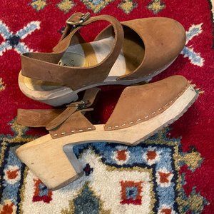 Highwood Brown Oiled Nubuck Lotta From Stockholm Swedish Clogs